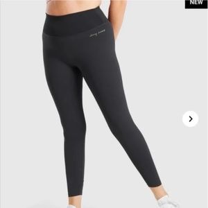 Gymshark x Whitney Simmons V2 Rib Waist Legging - Black